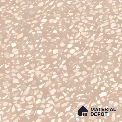 Terrazzo Floor & Wall Tile TL 06086 Terrazzo Taupe 4 ft x 2 ft Vitrified Matte Finish - 9 mm | 4 Random Design | Suitable For Living Room, Bedroom, Bathroom, Kitchen