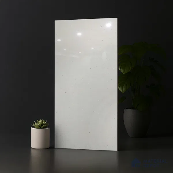 Terrazzo Wall & Floor Tile TL 06660 C Stars Bianco Lux 4 ft x 2 ft Full Body Vitrified Polish Finish - 9 mm | Suitable For Living Room, Bedroom, Bathroom, Terrace, Office & Balcony (Sample)