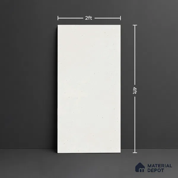 Terrazzo Wall & Floor Tile TL 06660 C Stars Bianco Lux 4 ft x 2 ft Full Body Vitrified Polish Finish - 9 mm | Suitable For Living Room, Bedroom, Bathroom, Terrace, Office & Balcony (Sample)