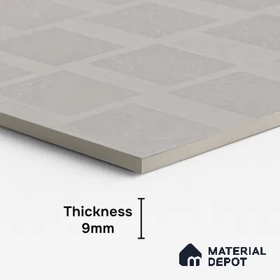 Metallic Look Wall Tile TL 06660 E Stars Grey Cube 4 ft x 2 ft Full Body Vitrified Lappato Matte Finish - 9 mm | Suitable For Living Room, Bedroom, Bathroom, Terrace, Office & Balcony (Sample)