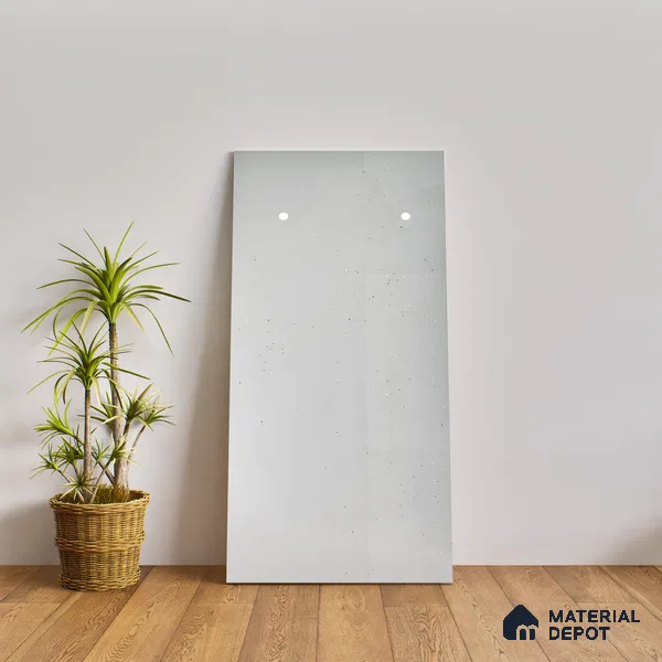 Terrazzo Wall & Floor Tile TL 06660 F Stars Grey Lux 4 ft x 2 ft Full Body Vitrified Polish Finish - 9 mm | Suitable For Living Room, Bedroom, Bathroom, Terrace, Office & Balcony (Sample)