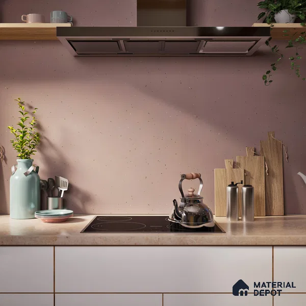Terrazzo Wall & Floor Tile TL 06660 G Stars Mocha Natural 4 ft x 2 ft Full Body Vitrified Matte Finish - 9 mm | Suitable For Living Room, Bedroom, Bathroom, Terrace, Office & Balcony