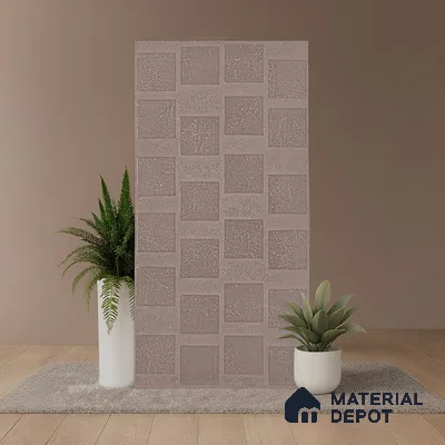 Metallic Look Wall Tile TL 06660 H Stars Mocha Cube 4 ft x 2 ft Full Body Vitrified Lappato Matte Finish - 9 mm | Suitable For Living Room, Bedroom, Bathroom, Terrace, Office & Balcony (Sample)