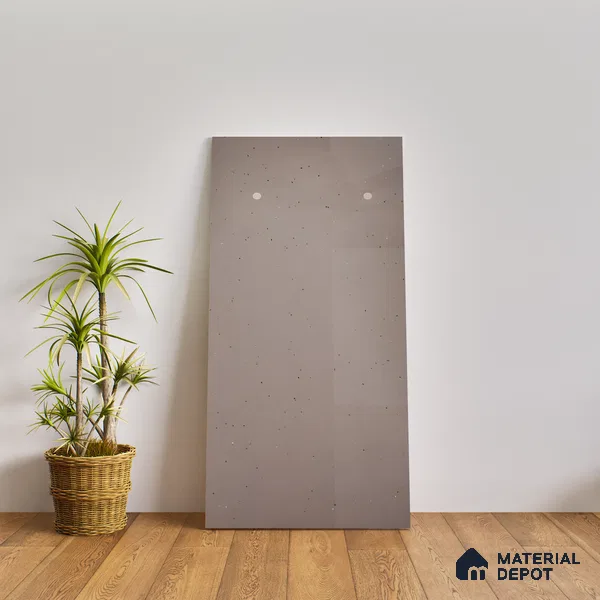 Terrazzo Wall & Floor Tile TL 06660 I Stars Mocha Lux 4 ft x 2 ft Full Body Vitrified Polish Finish - 9 mm | Suitable For Living Room, Bedroom, Bathroom, Terrace, Office & Balcony (Sample)
