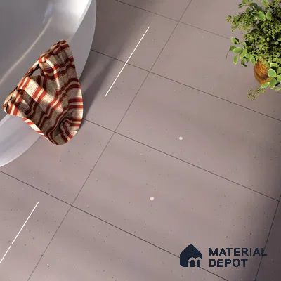 Terrazzo Wall & Floor Tile TL 06660 I Stars Mocha Lux 4 ft x 2 ft Full Body Vitrified Polish Finish - 9 mm | Suitable For Living Room, Bedroom, Bathroom, Terrace, Office & Balcony (Sample)