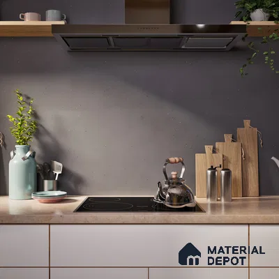 Terrazzo Wall & Floor Tile TL 06660 J Stars Nero Natural 4 ft x 2 ft Full Body Vitrified Matte Finish - 9 mm | Suitable For Living Room, Bedroom, Bathroom, Terrace, Office & Balcony (Sample)