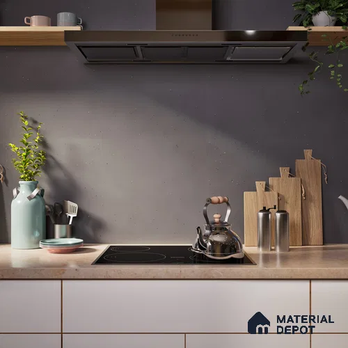 Terrazzo Wall & Floor Tile TL 06660 J Stars Nero Natural 4 ft x 2 ft Full Body Vitrified Matte Finish - 9 mm | Suitable For Living Room, Bedroom, Bathroom, Terrace, Office & Balcony