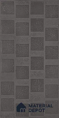 Metallic Look Wall Tile TL 06660 K Stars Nero Cube 4 ft x 2 ft Full Body Vitrified Lappato Matte Finish - 9 mm | Suitable For Living Room, Bedroom, Bathroom, Terrace, Office & Balcony