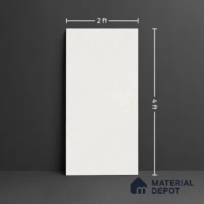 Terrazzo Wall & Floor Tile TL 06660 Stars Bianco Natural 4 ft x 2 ft Full Body Vitrified Matte Finish - 9 mm | Suitable For Living Room, Bedroom, Bathroom, Terrace, Office & Balcony