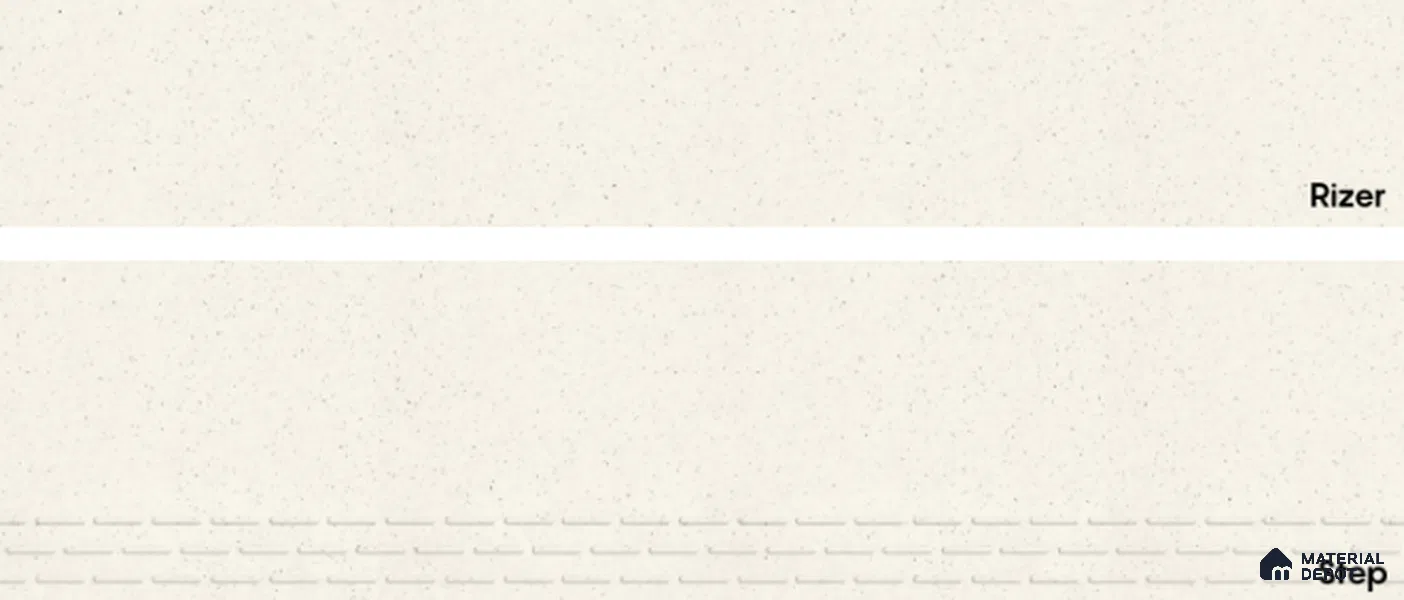Terrazzo Rock White 4 ft x1 ft mm Step Tile Satin Matte Finish TL 06775 Vitrified Full Body Tile - 11 mm