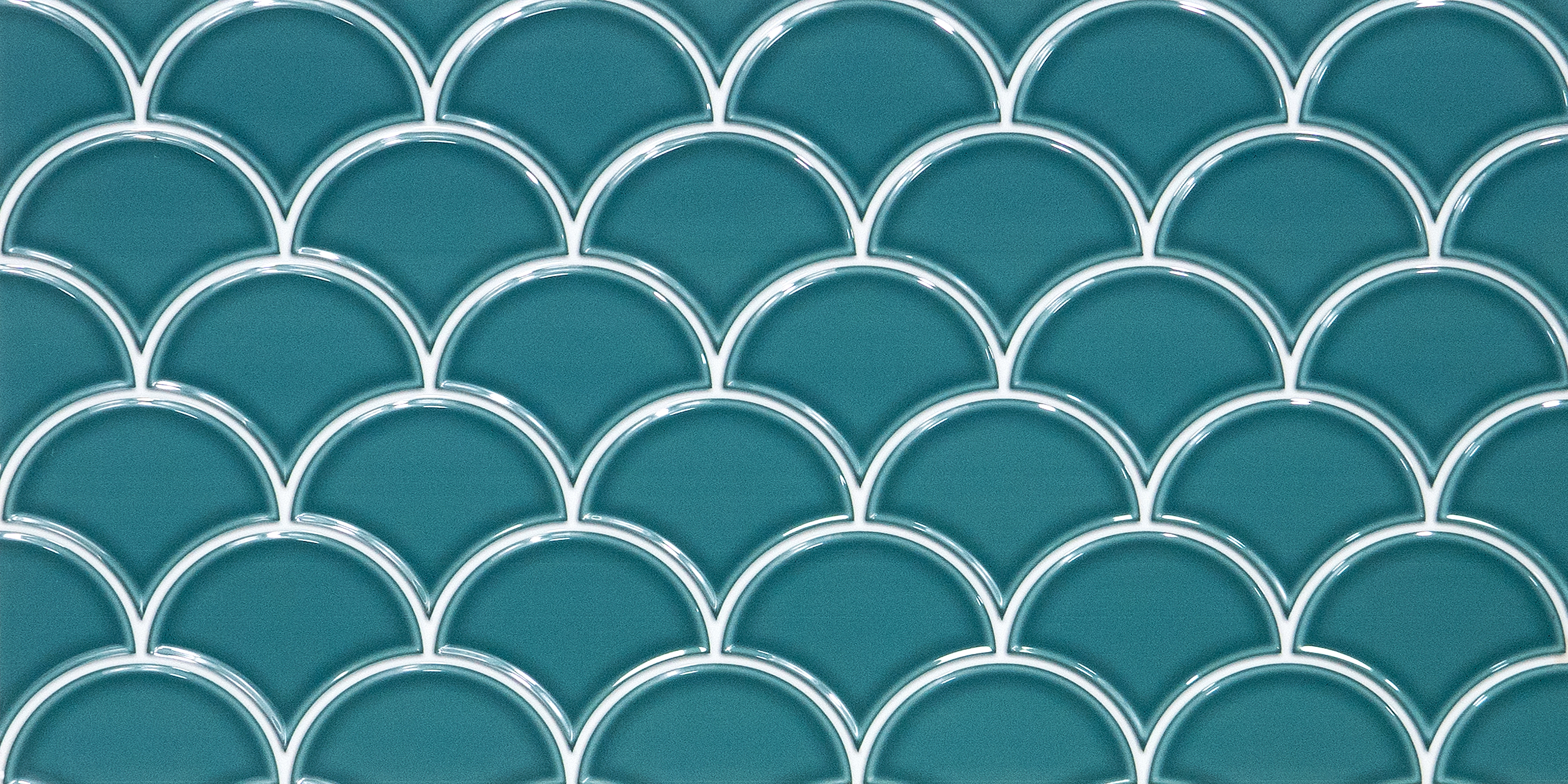 Faux Subway Wall Tile TL 05378 C Miraq Shellora Aqua 2 ft x 1 ft Ceramic Glossy Finish - 8 mm | Suitable For Kitchen, Bathroom Walls and Backsplashes (Sample)