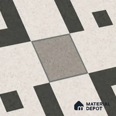 Parking Floor Tile TL 03385 G Tetris Grey 16 x 16 inch Matte Finish Anti Slip Vitrified Tile - 12 mm | Pattern Alignment May Vary | 2-3 mm Spacer is Mandatory (Sample)