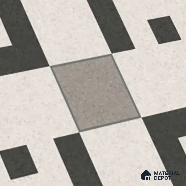 Parking Floor Tile TL 03385 G Tetris Grey 16 x 16 inch Matte Finish Anti Slip Vitrified Tile - 12 mm | Pattern Alignment May Vary | 2-3 mm Spacer is Mandatory (Sample)