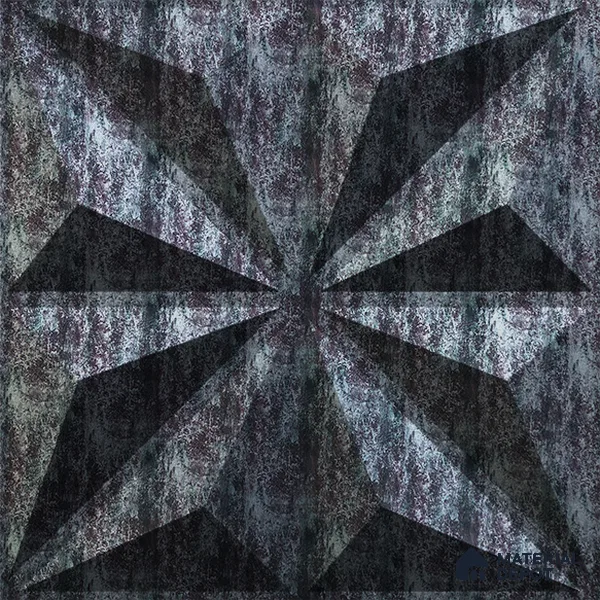 Black Crystal PVC Matte Finish 3D Wall Panel | 20 in x 20 in | Thunder Black - 15 mm | Suitable for Dining, Feature Wall & TV Unit | Width is Subjected to 5% Variation