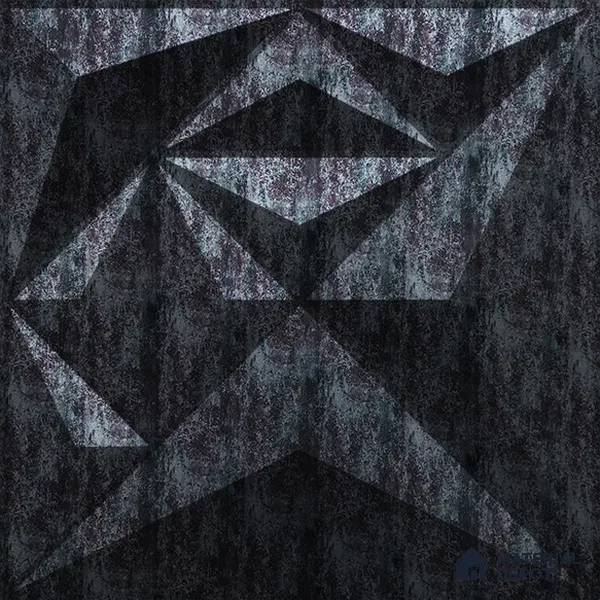 Black Diamond PVC Matte Finish 3D Wall Panel | 20 in x 20 in | Thunder Black - 15 mm | Suitable for Dining, Feature Wall & TV Unit | Width is Subjected to 5% Variation