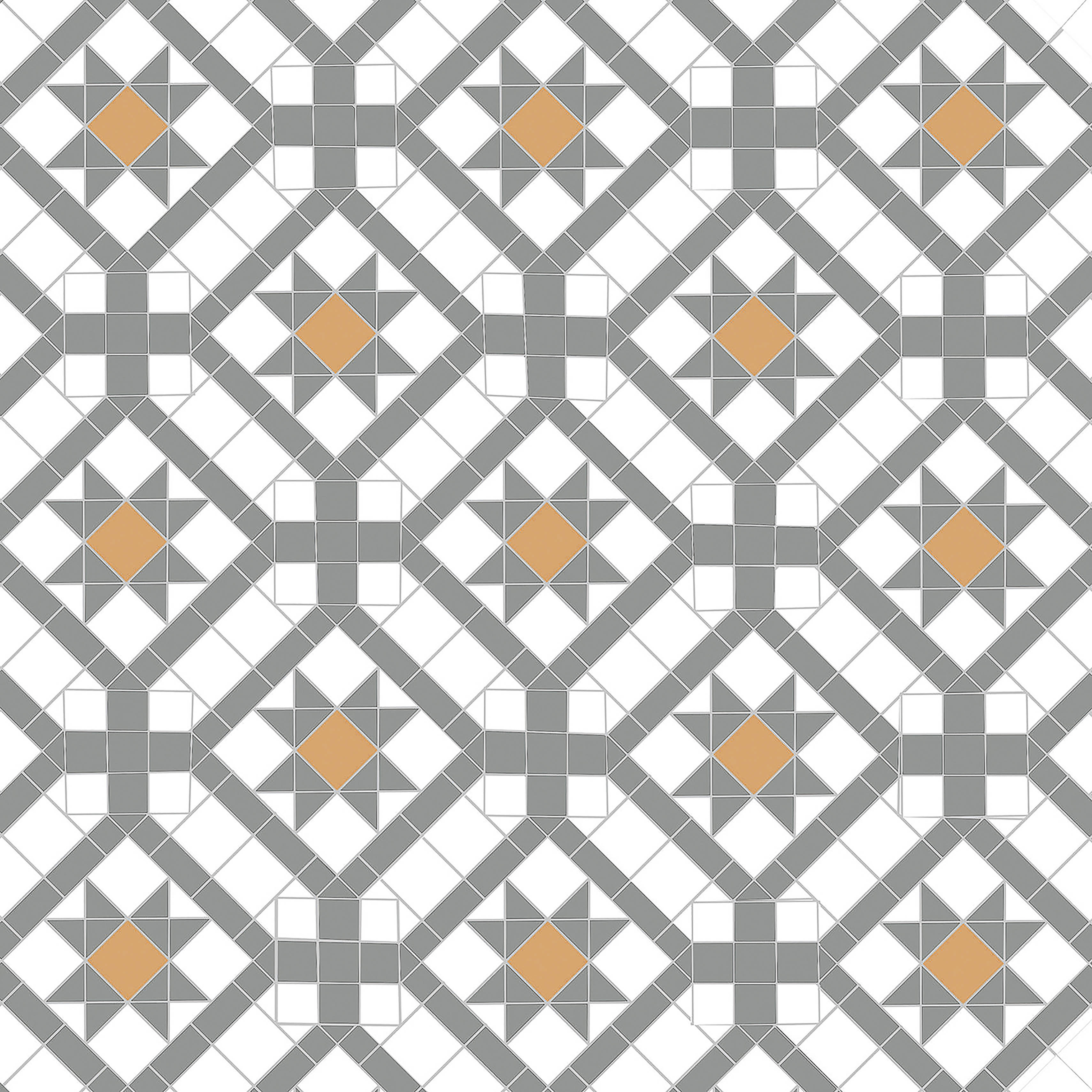 Floor Tile TL 07965 Tesco 1.3 ft x 1.3 ft Vitrified Matte Finish - 12 mm | Pattern Alignment May Vary | 2-3 mm Spacer is Mandatory