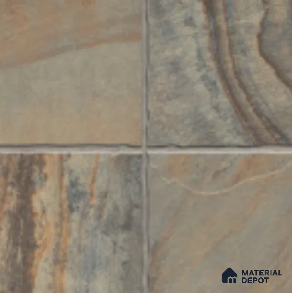 Stone Floor Tile TL 07603 Colombina Natural 16 x 16 inch Texture Finish Vitrified Tile - 12 mm | Suitable for Parking, Outdoor & Bathroom | Pattern Alignment May Vary | 2-3 mm Spacer is Mandatory (Sample)