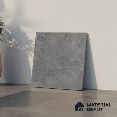 Stone Floor Tile TL 07586 B Basalt Grey 16 x 16 inch Texture Finish Vitrified Tile - 12 mm | Suitable for Parking, Outdoor & Bathroom | Pattern Alignment May Vary | 2-3 mm Spacer is Mandatory (Sample)