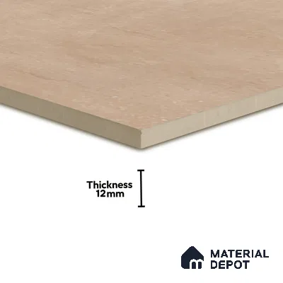 Stone Floor Tile TL 07533 Glitter Beige 16 x 16 inch Texture Finish Vitrified Tile - 12 mm | Suitable for Parking, Outdoor & Bathroom | Pattern Alignment May Vary | 2-3 mm Spacer is Mandatory (Sample)
