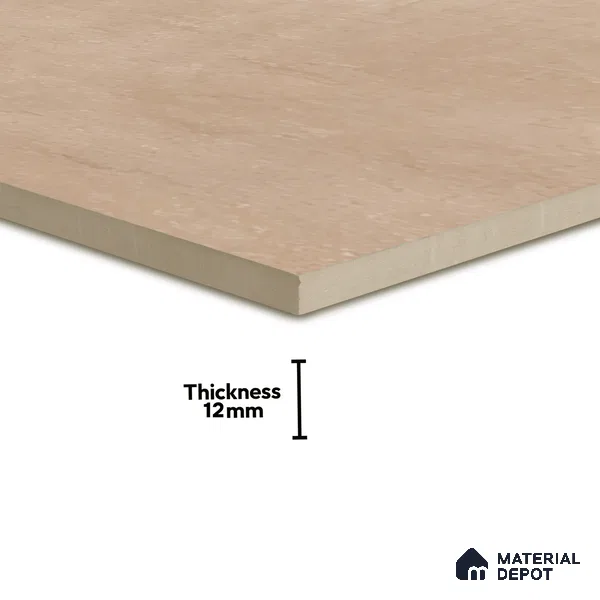 Stone Floor Tile TL 07533 Glitter Beige 16 x 16 inch Texture Finish Vitrified Tile - 12 mm | Suitable for Parking, Outdoor & Bathroom | Pattern Alignment May Vary | 2-3 mm Spacer is Mandatory (Sample)
