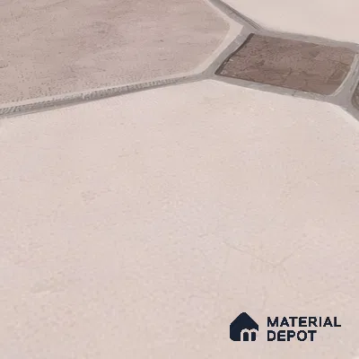 Stone Floor Tile TL 07590 B Soho Almond 16 x 16 inch Texture Finish Vitrified Tile - 12 mm | Suitable for Parking, Outdoor & Bathroom | Pattern Alignment May Vary | 2-3 mm Spacer is Mandatory