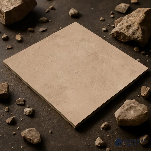 Stone Floor Tile TL 07586 E Basalt Caramel 16 x 16 inch Texture Finish Vitrified Tile - 12 mm | Suitable for Parking, Bathroom | Pattern Alignment May Vary | 2-3 mm Spacer is Mandatory
