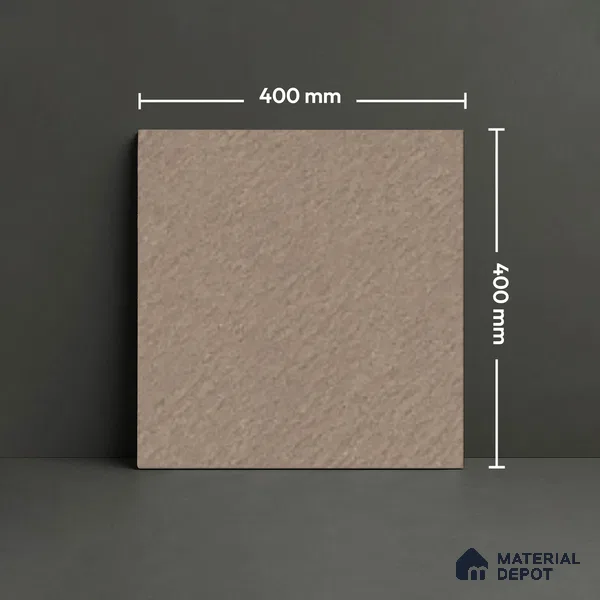 Stone Floor Tile TL 07521 B Signature Amber 16 x 16 inch Texture Finish Vitrified Tile - 12 mm | Suitable for Parking, Outdoor & Bathroom | Pattern Alignment May Vary | 2-3 mm Spacer is Mandatory