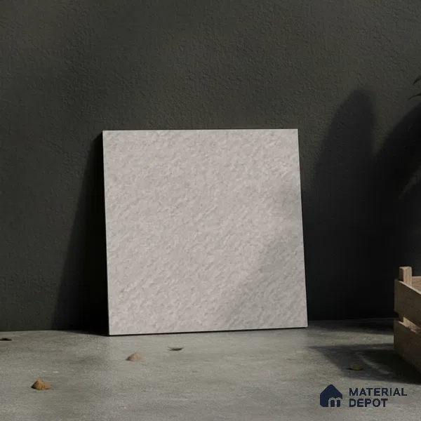 Cement Floor Tile TL 07521 C Siignature Silver 16 x 16 inch Texture Finish Vitrified Tile - 12 mm | Suitable for Parking, Outdoor & Bathroom | Pattern Alignment May Vary | 2-3 mm Spacer is Mandatory (Sample)