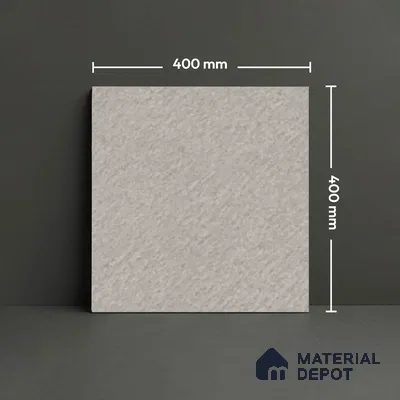 Cement Floor Tile TL 07521 C Siignature Silver 16 x 16 inch Texture Finish Vitrified Tile - 12 mm | Suitable for Parking, Outdoor & Bathroom | Pattern Alignment May Vary | 2-3 mm Spacer is Mandatory (Sample)