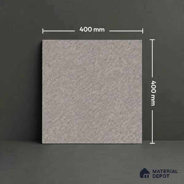 Cement Floor Tile TL 07521 D Signature Grey 16 x 16 inch Texture Finish Vitrified Tile - 12 mm | Suitable for Parking, Outdoor & Bathroom | Pattern Alignment May Vary | 2-3 mm Spacer is Mandatory