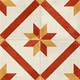 Moroccan Athangudi Carpet Floor & Wall Tile TL 10454 C Center 1 ft x 1 ft - Ceramic Matte Finish -10 mm | Suitable for Living Room, Kitchen, Bathroom | Please Expect a Slight Variation of Pattern | Image 03