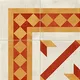 Moroccan Athangudi Carpet Floor Tile TL 10454 Corner 1 ft x 1 ft - Ceramic Matte Finish -10 mm | Suitable for Living Room, Kitchen, Dining Area | Please Expect a Slight Variation of Pattern | Image 01