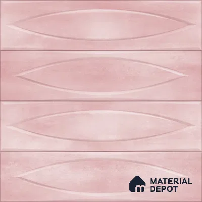 Pink Faux Subway Wall Tile TL 09093  Eye Pink 1 ft x 1 ft Ceramic Glossy Finish - 9 mm | Suitable for Highlighter Wall, Bathroom, Kitchen Wall & Backsplash | Please Expect a Slight Variation of Pattern