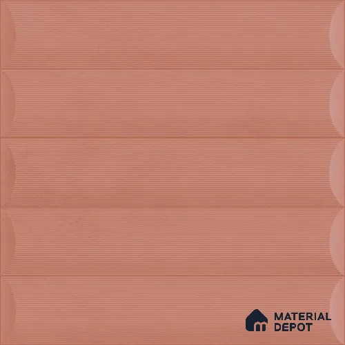 Pink Faux Subway Wall Tile TL 09095 Roof Grape 1 ft x 1 ft Ceramic Glossy Finish - 9 mm | Suitable for Highlighter Wall, Bathroom, Kitchen Wall & Backsplash | Please Expect a Slight Variation of Pattern