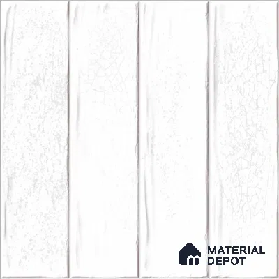 White Faux Subway Wall Tile TL 09094 B  Lucido Blanco 1 ft x 1 ft Ceramic Glossy Finish - 9 mm | Suitable for Highlighter Wall, Bathroom, Kitchen Wall & Backsplash | Please Expect a Slight Variation of Pattern