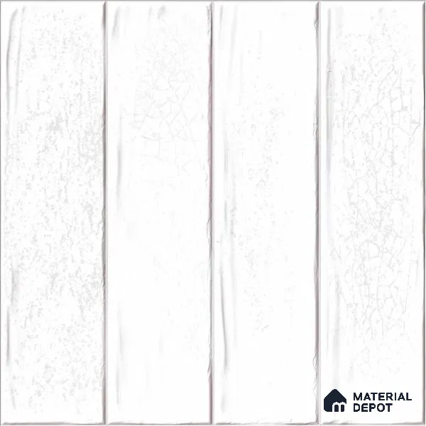 White Faux Subway Wall Tile TL 09094 B Lucido Blanco 1 ft x 1 ft Ceramic Glossy Finish - 9 mm | Suitable for Highlighter Wall, Bathroom, Kitchen Wall & Backsplash | Please Expect a Slight Variation of Pattern
