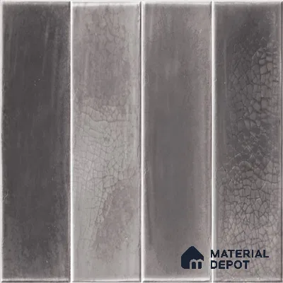 Grey Faux Subway Wall Tile TL 09094 G  Lucido Grey 1 ft x 1 ft Ceramic Glossy Finish - 9 mm | Suitable for Highlighter Wall, Bathroom, Kitchen Wall & Backsplash | Please Expect a Slight Variation of Pattern