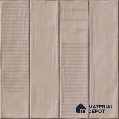 Brown Faux Subway Wall Tile TL 09094 J  Lucido Roce 1 ft x 1 ft Ceramic Glossy Finish - 9 mm | Suitable for Highlighter Wall, Bathroom, Kitchen Wall & Backsplash | Please Expect a Slight Variation of Pattern