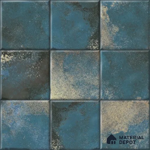 Blue Faux Subway Wall Tile TL 09098  Rhory Aqua 1 ft x 1 ft Ceramic Glossy Finish - 9 mm | Suitable for Highlighter Wall, Bathroom, Kitchen Wall & Backsplash | Please Expect a Slight Variation of Pattern