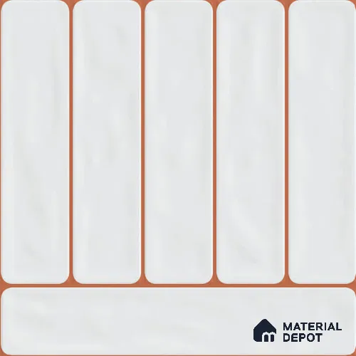 Highlighter Wall Tile TL 12972 B Terrazzo Corridor Orange 1 ft x 1 ft Ceramic Matte Finish - 9 mm | Suitable For Living Room, Dining & Bathroom Walls