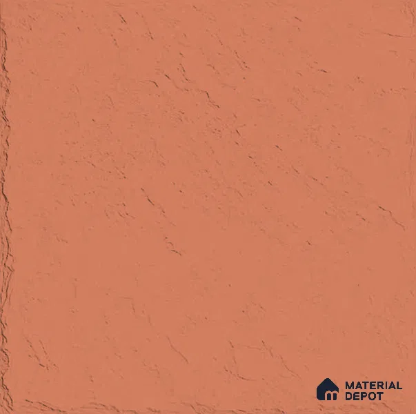 Plain Wall Tile TL 12972 Terrazzo Base Orange 1 ft x 1 ft Ceramic Matte Finish - 9 mm | Suitable For Living Room, Dining & Bathroom Walls