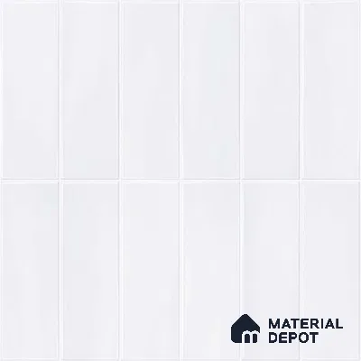 Wall Tile TL 07859 B Evolve Milky 1 ft x 1 ft Ceramic Glossy Finish - 9.5 mm | Suitable for Kitchen, Bathroom & Balcony Walls | Please Expect a Slight Variation of Pattern