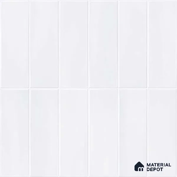 Wall Tile TL 07859 B Evolve Milky 1 ft x 1 ft Ceramic Glossy Finish - 9.5 mm | Suitable for Kitchen, Bathroom & Balcony Walls | Please Expect a Slight Variation of Pattern