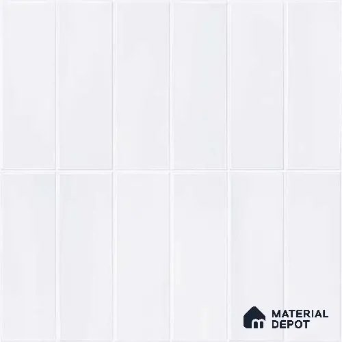 Wall Tile TL 07859 B Evolve Milky 1 ft x 1 ft Ceramic Glossy Finish - 9.5 mm | Suitable for Kitchen, Bathroom & Balcony Walls | Please Expect a Slight Variation of Pattern