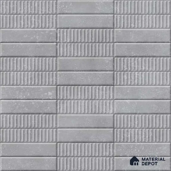 Wall Tile TL 07865 E Grand Grey 1 ft x 1 ft Ceramic Glossy Finish - 9.5 mm | Suitable for Kitchen, Bathroom & Balcony Walls