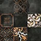 Moroccan Wall Tile TL 07862 B Horizon Black Decor-2 1 ft x 1 ft Ceramic Glossy Finish - 9.5 mm | Suitable For Bathroom, Kitchen, Balcony | Please Expect a Slight Variation of Pattern | Image 01