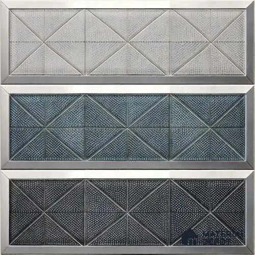 Patterned Wall Tile TL 07863 B Pura Glue Decor-3 1 ft x 1 ft Ceramic Glossy Finish - 9.5 mm | Suitable for Kitchen, Bathroom & Balcony Walls | Please Expect a Slight Variation of Pattern