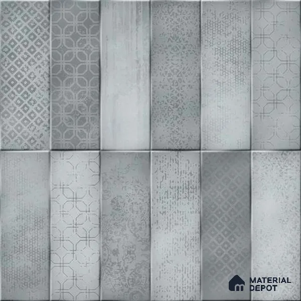 Wall Tile TL 07860 D Path Hue Glue Decor 1 ft x 1 ft Ceramic Glossy Finish - 9.5 mm | Suitable for Kitchen, Bathroom & Balcony Walls | Please Expect a Slight Variation of Pattern