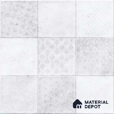 Wall Tile TL 07861 B Haven Milky Glue Decor-1 1 ft x 1 ft Ceramic Glossy Finish - 9.5 mm | Suitable for Kitchen, Bathroom & Balcony Walls