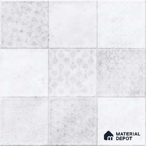 Wall Tile TL 07861 B Haven Milky Glue Decor-1 1 ft x 1 ft Ceramic Glossy Finish - 9.5 mm | Suitable for Kitchen, Bathroom & Balcony Walls
